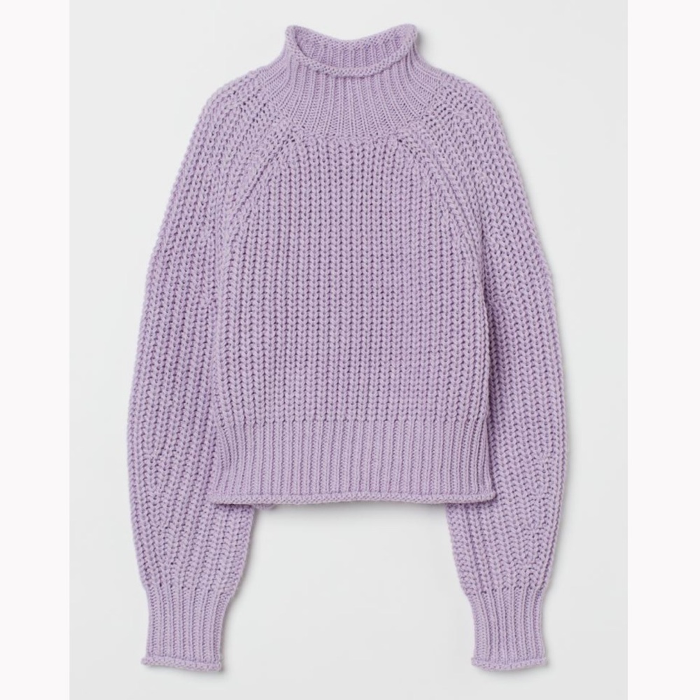H&M Cropped Chunky Knit Sweater